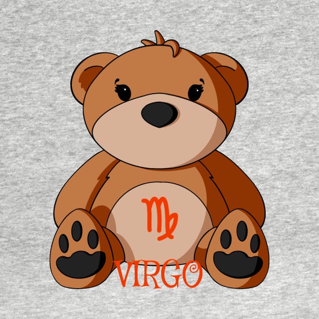 Virgo Teddy Bear by Alisha Ober Designs